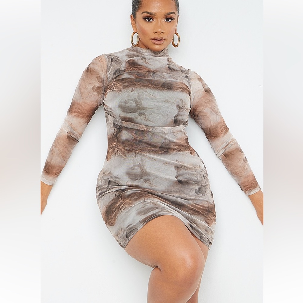 Mesh Mini Dress